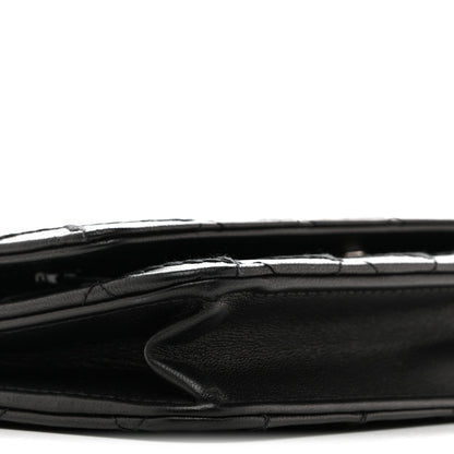 Chanel Calfskin Whipstitch Wallet On Chain WOC Black 10 of 11