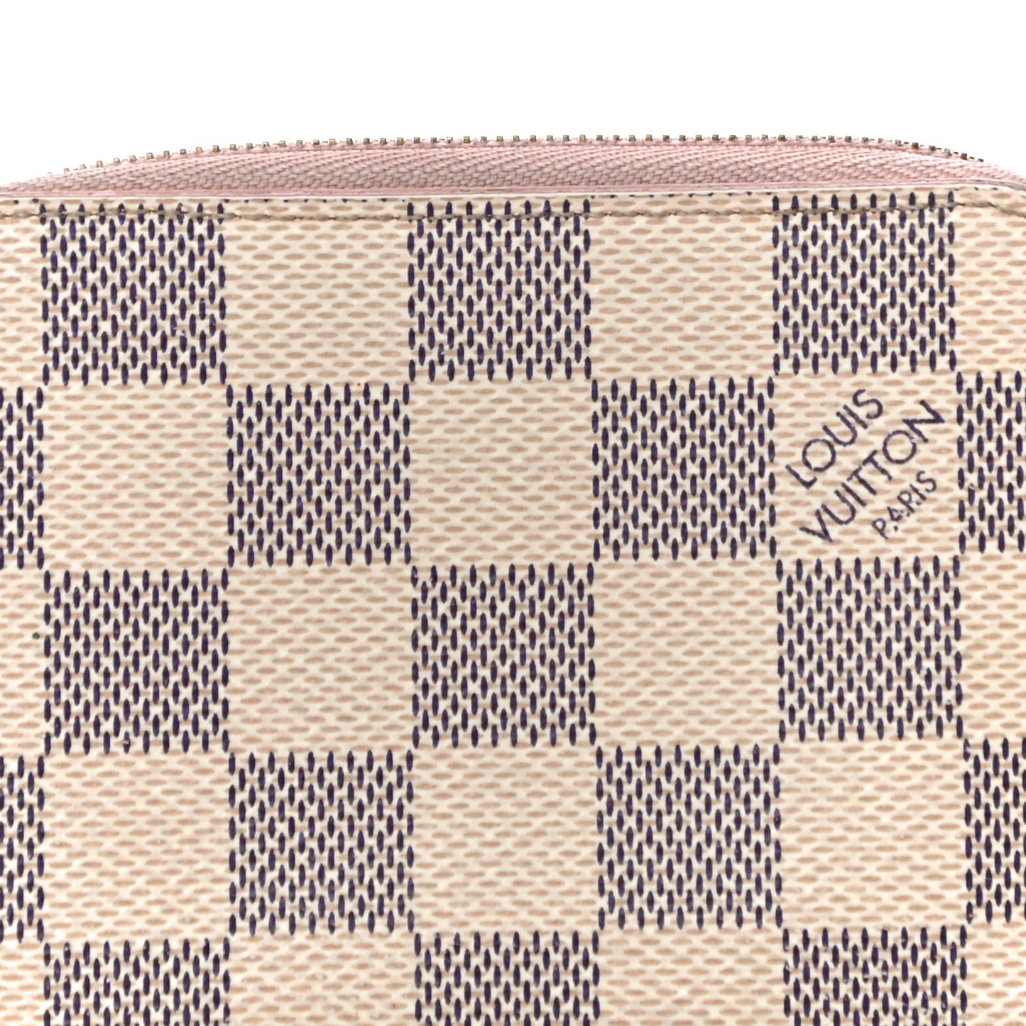 Damier Azur Zippy Coin Purse Rose Ballerine