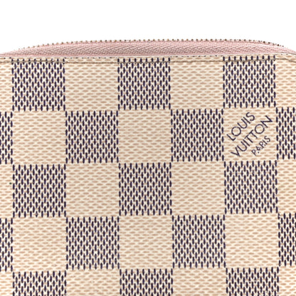Louis Vuitton Damier Azur Zippy Coin Purse Rose Ballerine 7 of 12