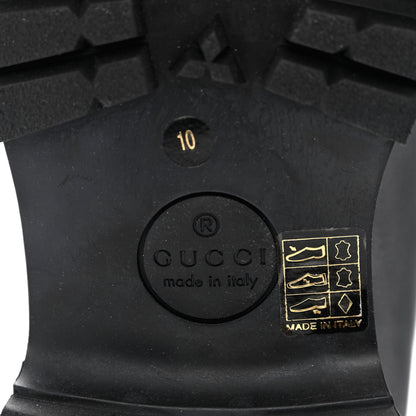 Gucci Cordovan Lux Mens Harald Horsebit Ankle Boots 10 Black 8 of 13