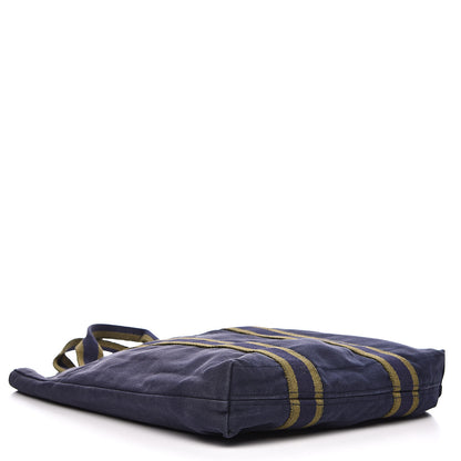 Hermes Canvas Fourre Tout Navy 4 of 10
