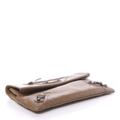 Balenciaga Agneau Classic Hardware Envelope Clutch Cannelle 4 of 11