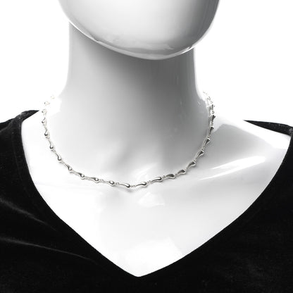 Tiffany Sterling Silver Elsa Peretti Teardrop Pendant Necklace 2 of 5