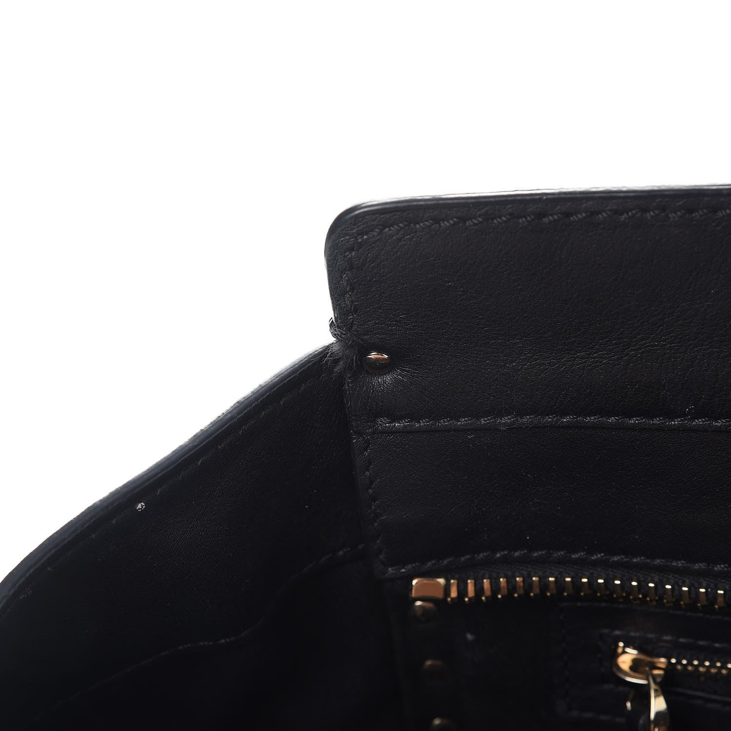 Valentino Garavani Vitello Rockstud Double Handle Tote Black 10 of 17