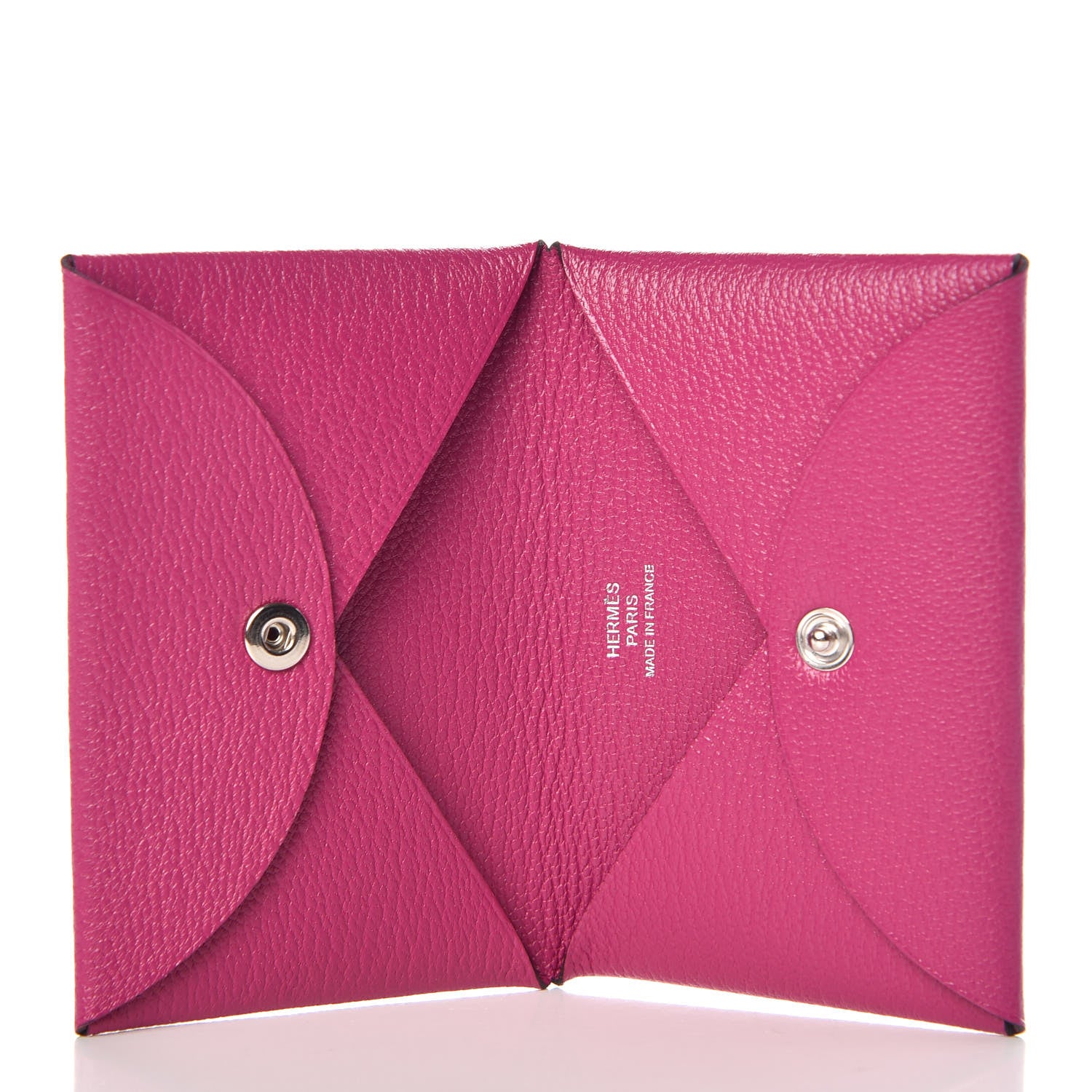 Hermes Chevre Mysore Calvi Card Case Rose Pourpre 5 of 9