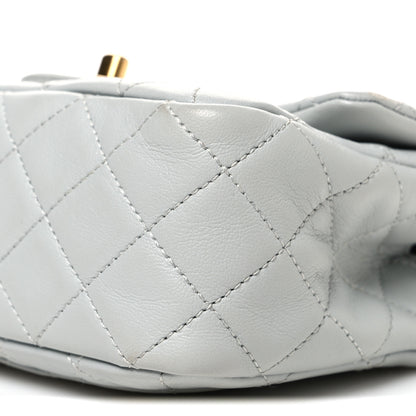 Chanel Lambskin Quilted Mini Pearl Crush Flap Light Grey 10 of 11