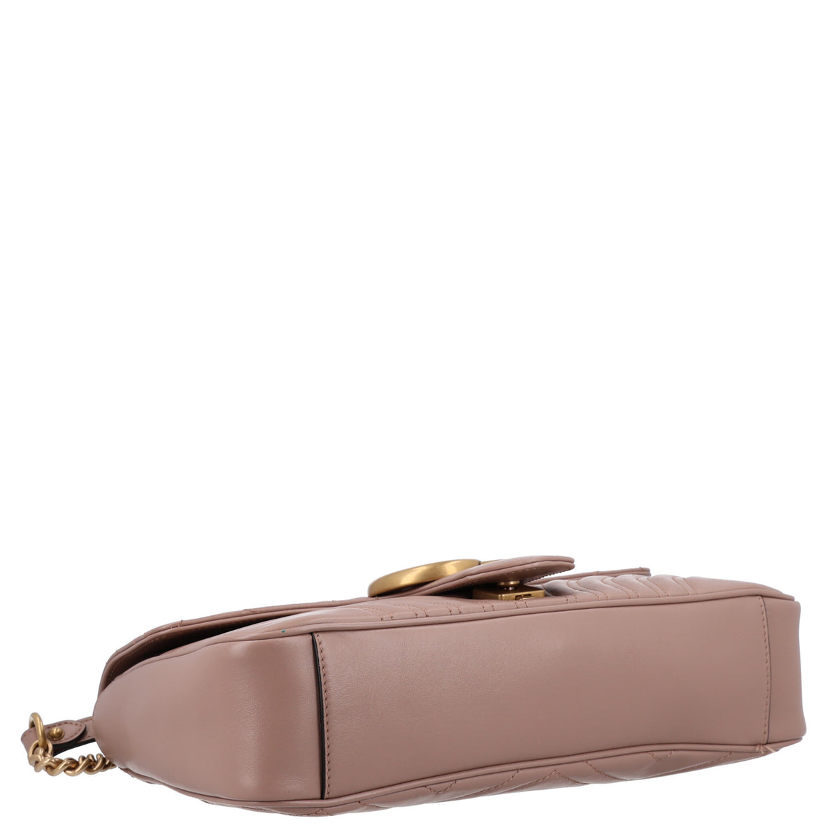 Gucci Calfskin Matelasse Medium GG Marmont Shoulder Bag Porcelain Rose 7 of 19