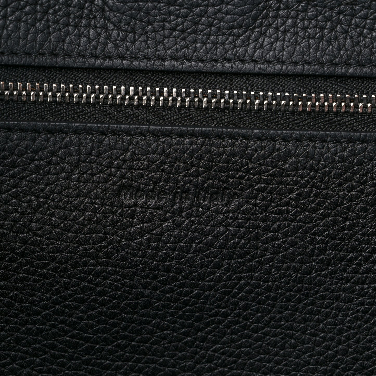 Supple Grained Calfskin Small Big Bag Black