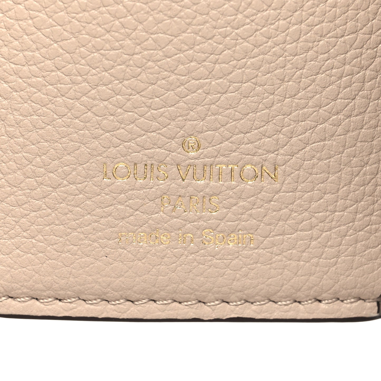 Soft Calfskin My LockMe Compact Wallet Greige