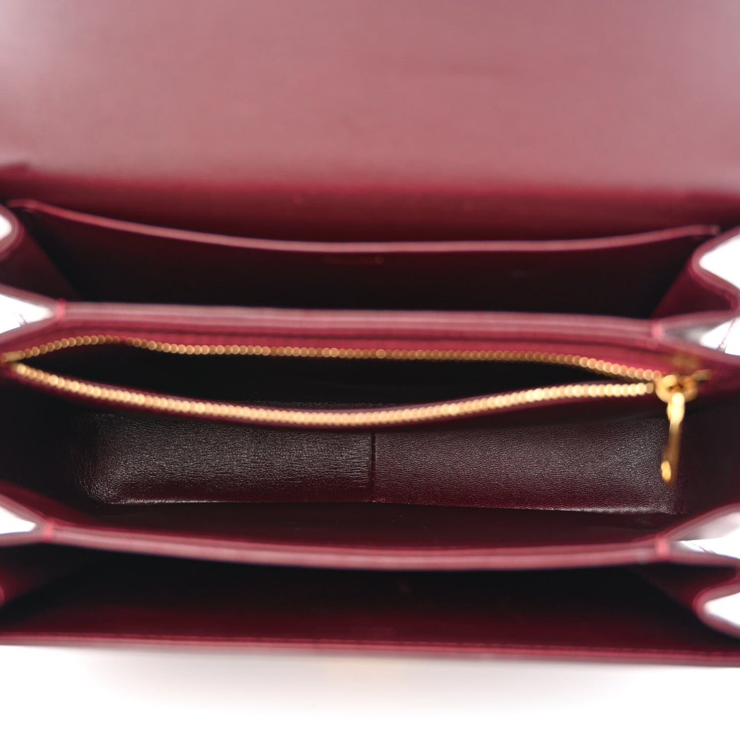 Shiny Calfskin Medium Triomphe Light Burgundy