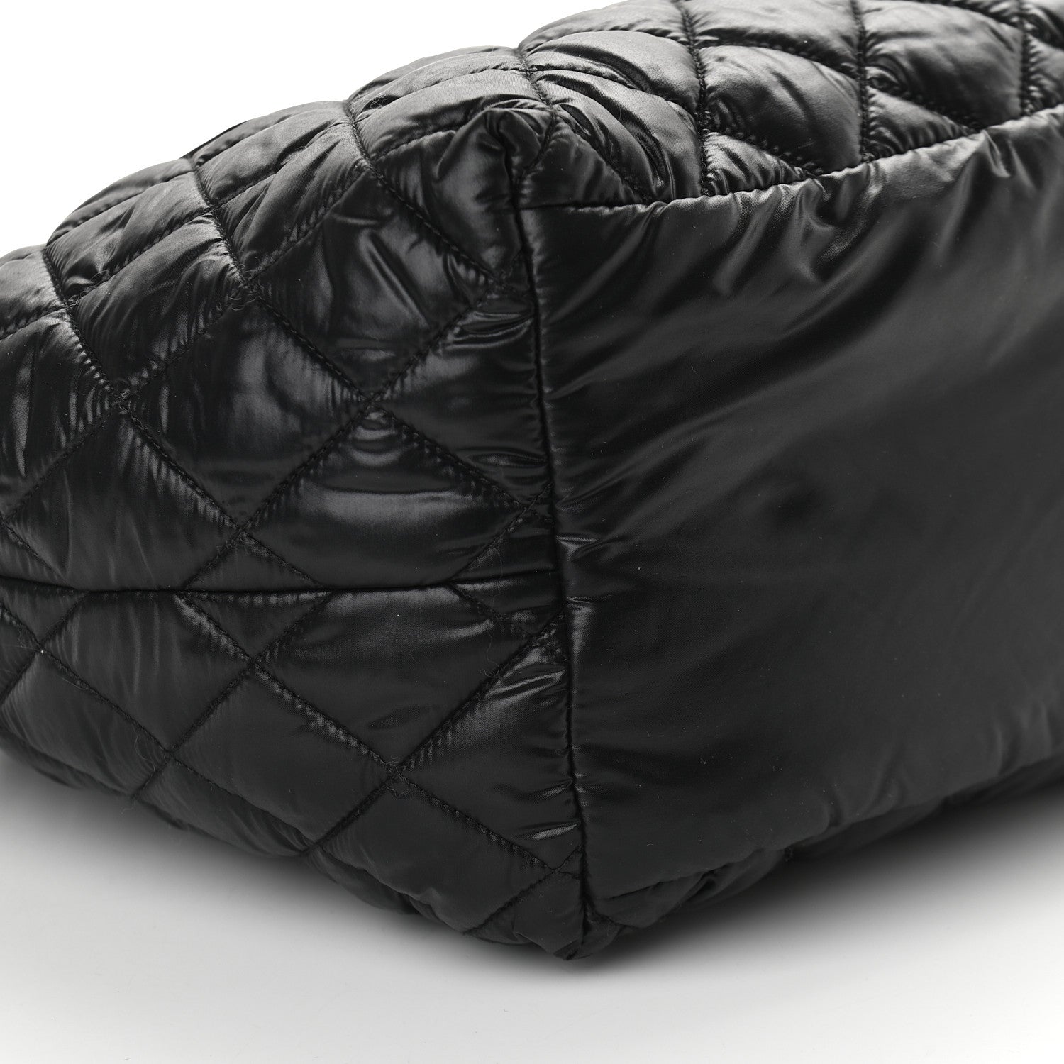 Chanel Nylon Quilted Small Coco Cocoon Tote Black 6 of 7
