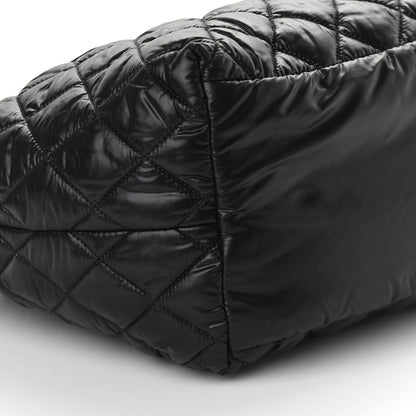 Chanel Nylon Quilted Small Coco Cocoon Tote Black 6 of 7