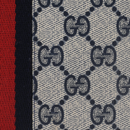 Gucci Monogram Web Cosmetic Case Accessories Pouch Navy 5 of 6