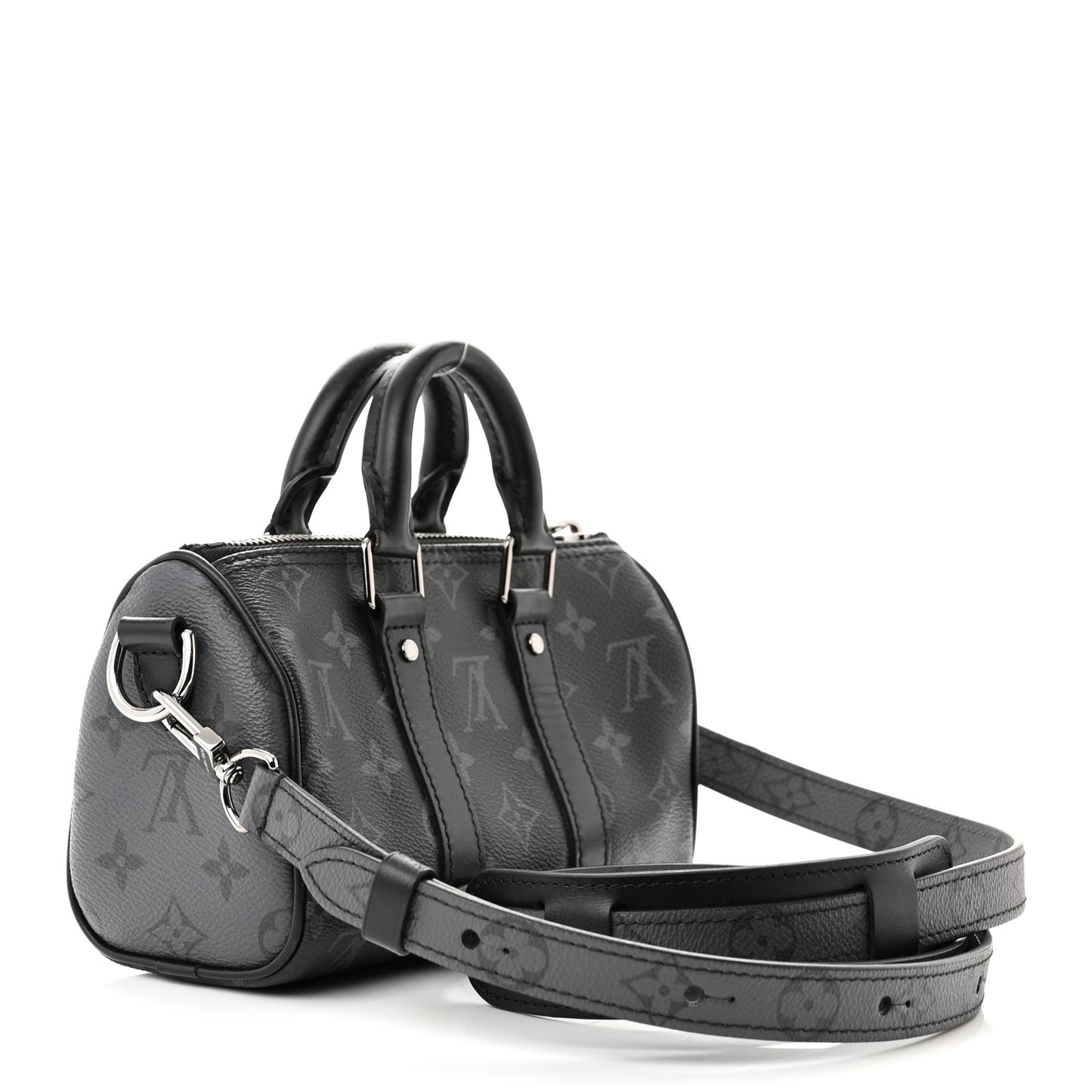 Reverse Monogram Eclipse Keepall XS Black