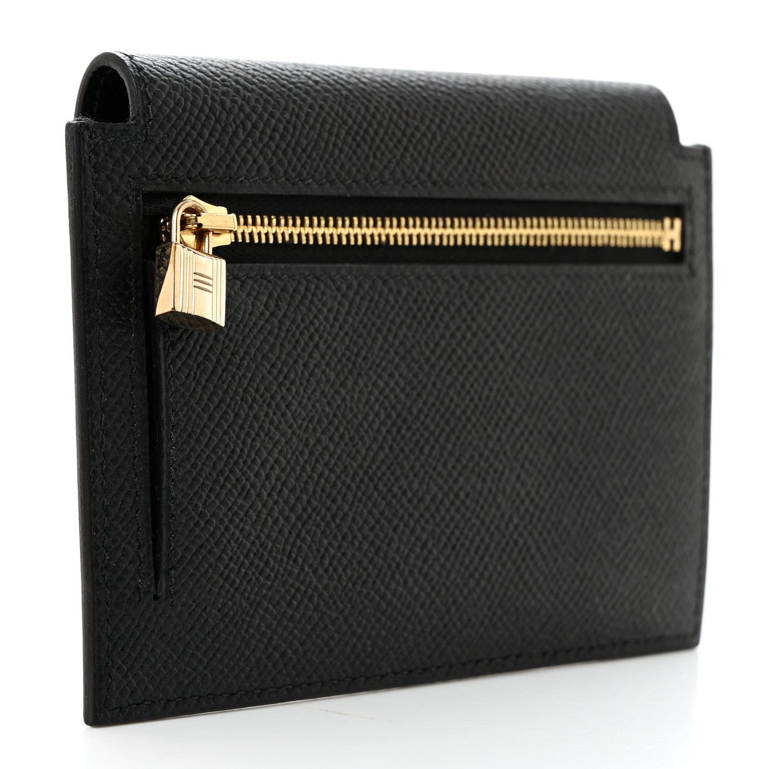 Hermes Epsom Kelly Pocket Compact Wallet Black 3 of 8