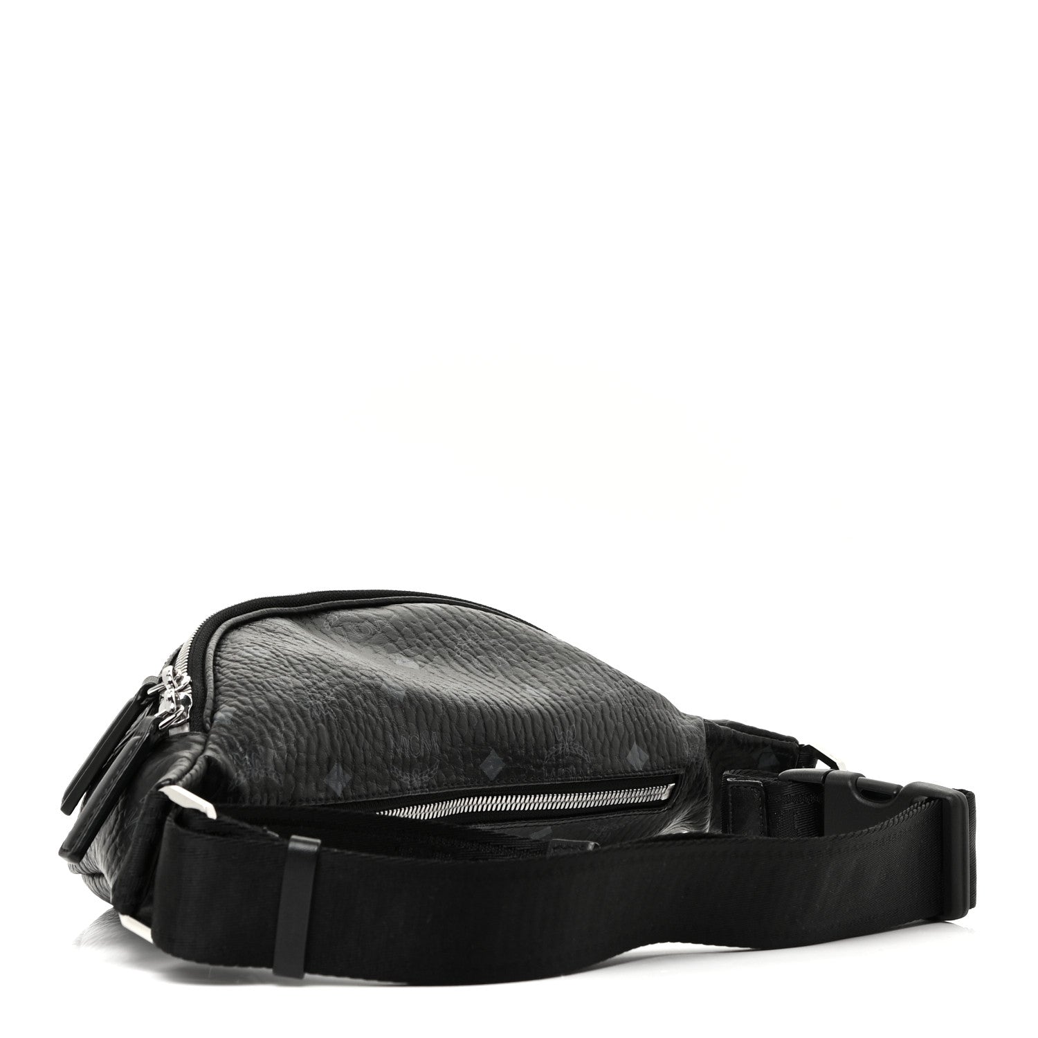 MCM Visetos Small Fursten Belt Bag Phantom Black 3 of 10