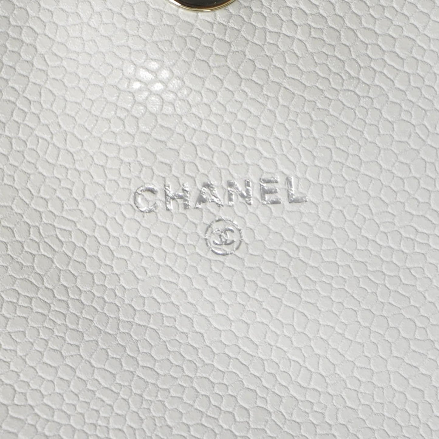 Caviar Half Moon Wallet On Chain Bag WOC White