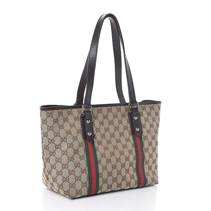 Gucci Monogram Medium Jolicoeur Tote Dark Brown 3 of 9