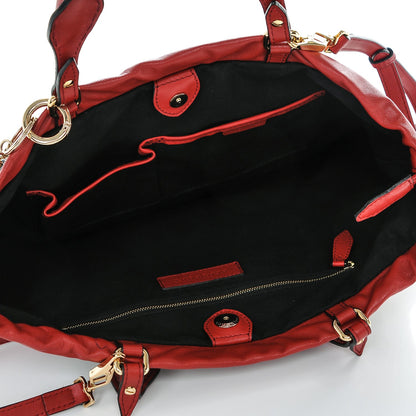 Burberry Calfskin House Check Big Crush Military Red 5 of 8