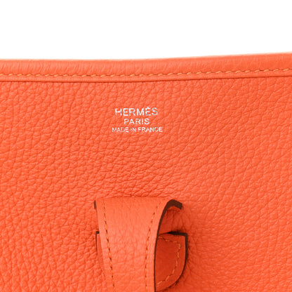 Hermes Taurillon Clemence Evelyne III PM Feu 6 of 11
