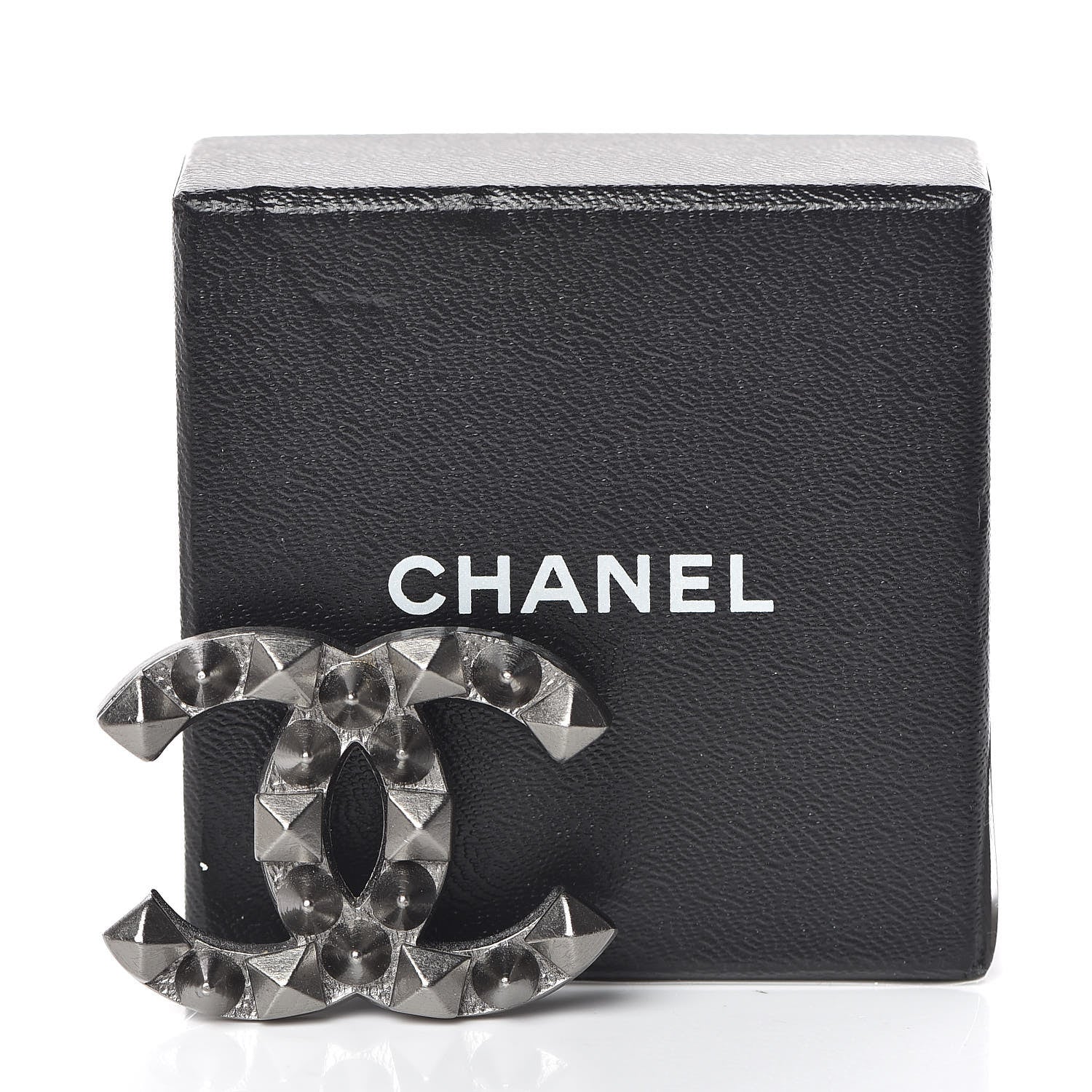 Chanel Ruthenium CC Spike Brooch 5 of 5