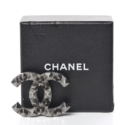 Chanel Ruthenium CC Spike Brooch 5 of 5