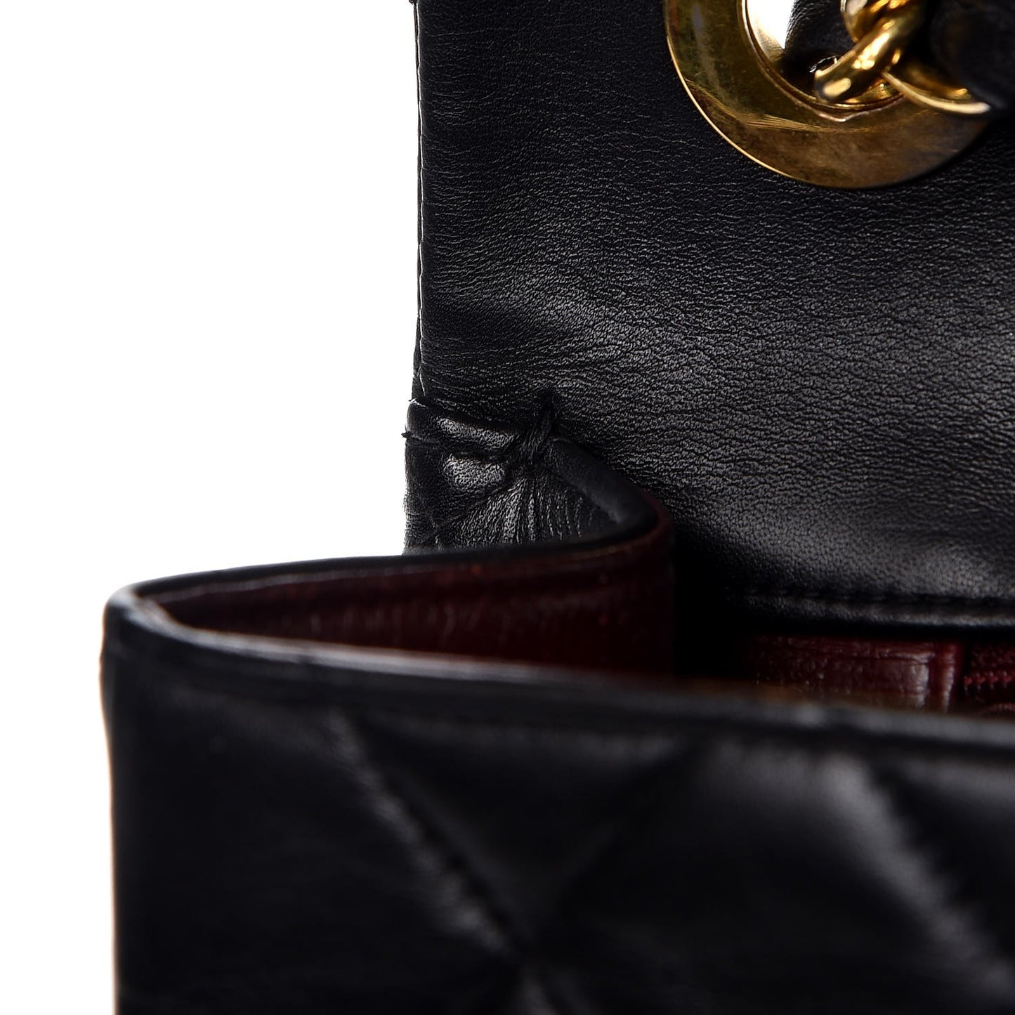 Lambskin Quilted XL Jumbo Single Flap Black