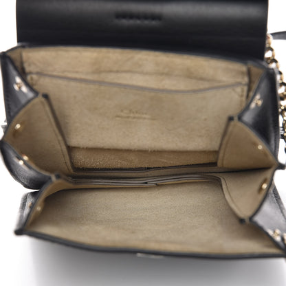 Chloe Suede Calfskin Mini Faye Bracelet Bag Black 5 of 8