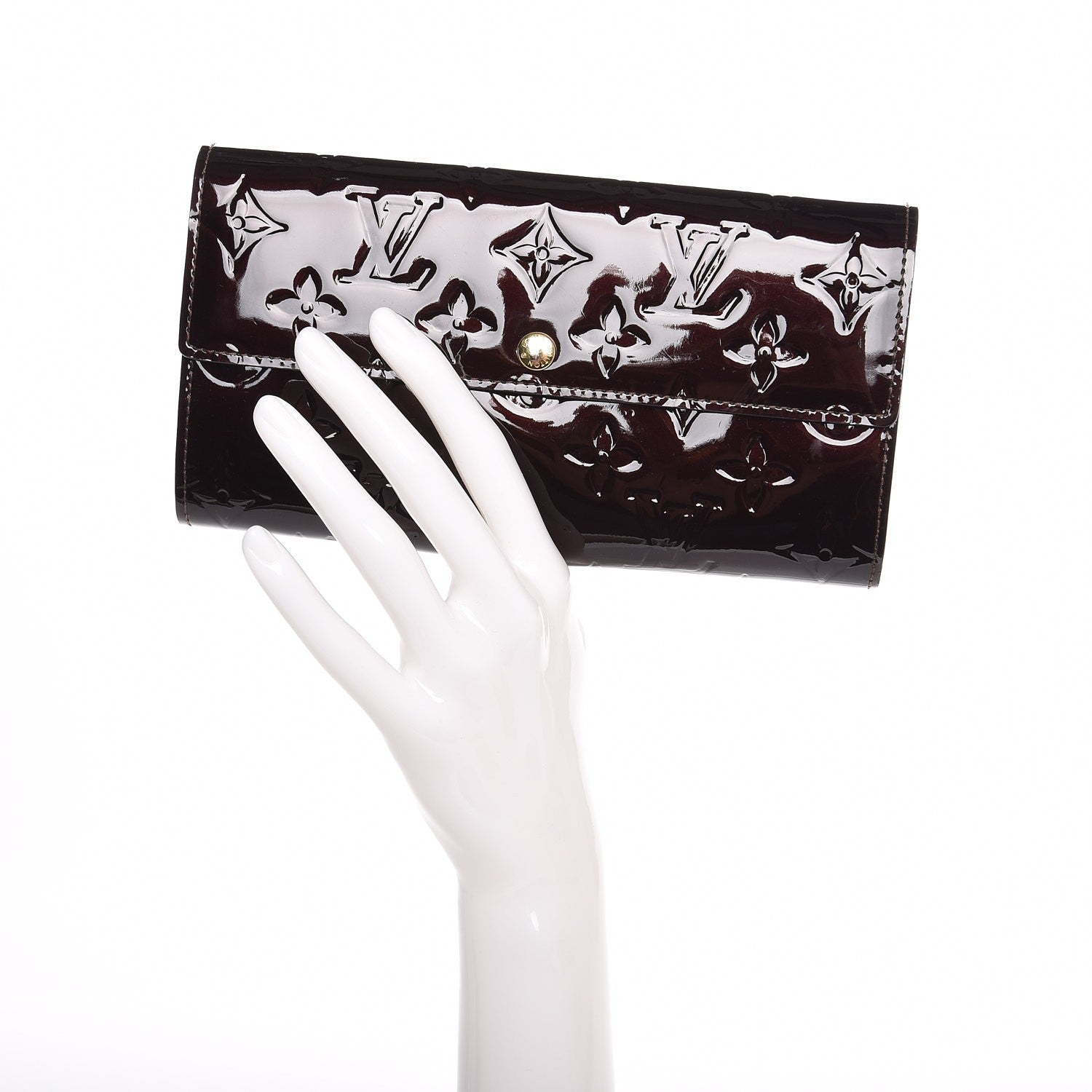 Louis Vuitton Vernis Sarah Wallet Amarante 2 of 10