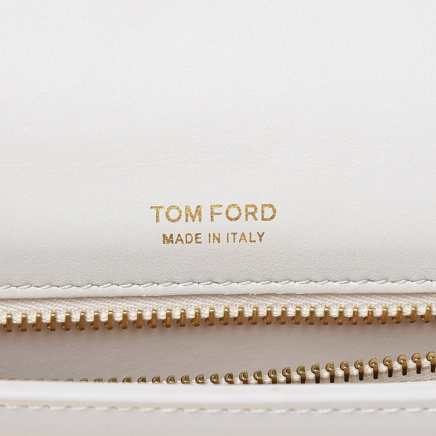 Tom Ford Calfskin Medium Natalia Chain Bag Chalk 6 of 11