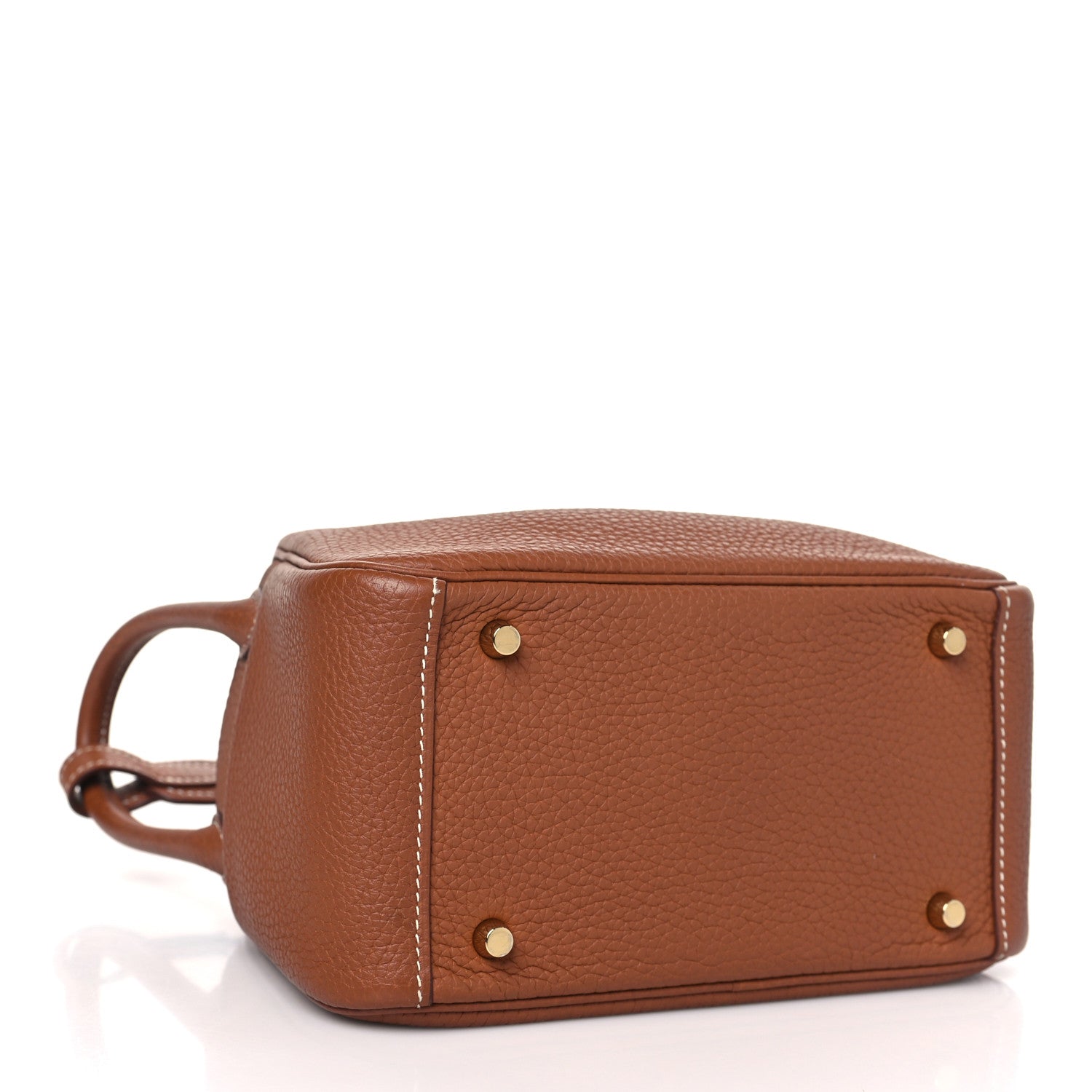 Hermes Taurillon Clemence Mini Lindy 20 Gold 4 of 9