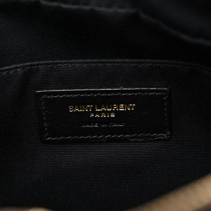 Saint Laurent Grained Lambskin Monogram Lou Camera Bag Black 6 of 14
