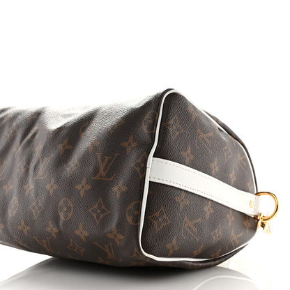 Louis Vuitton Monogram LV Match Speedy Bandouliere 25 White 9 of 10