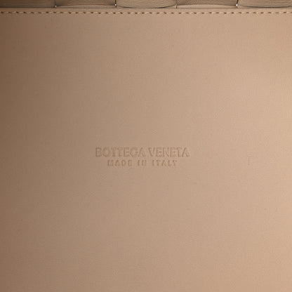 Bottega Veneta Lambskin Maxi Intrecciato Bowling Cassette Shoulder Bag Porridge 7 of 11