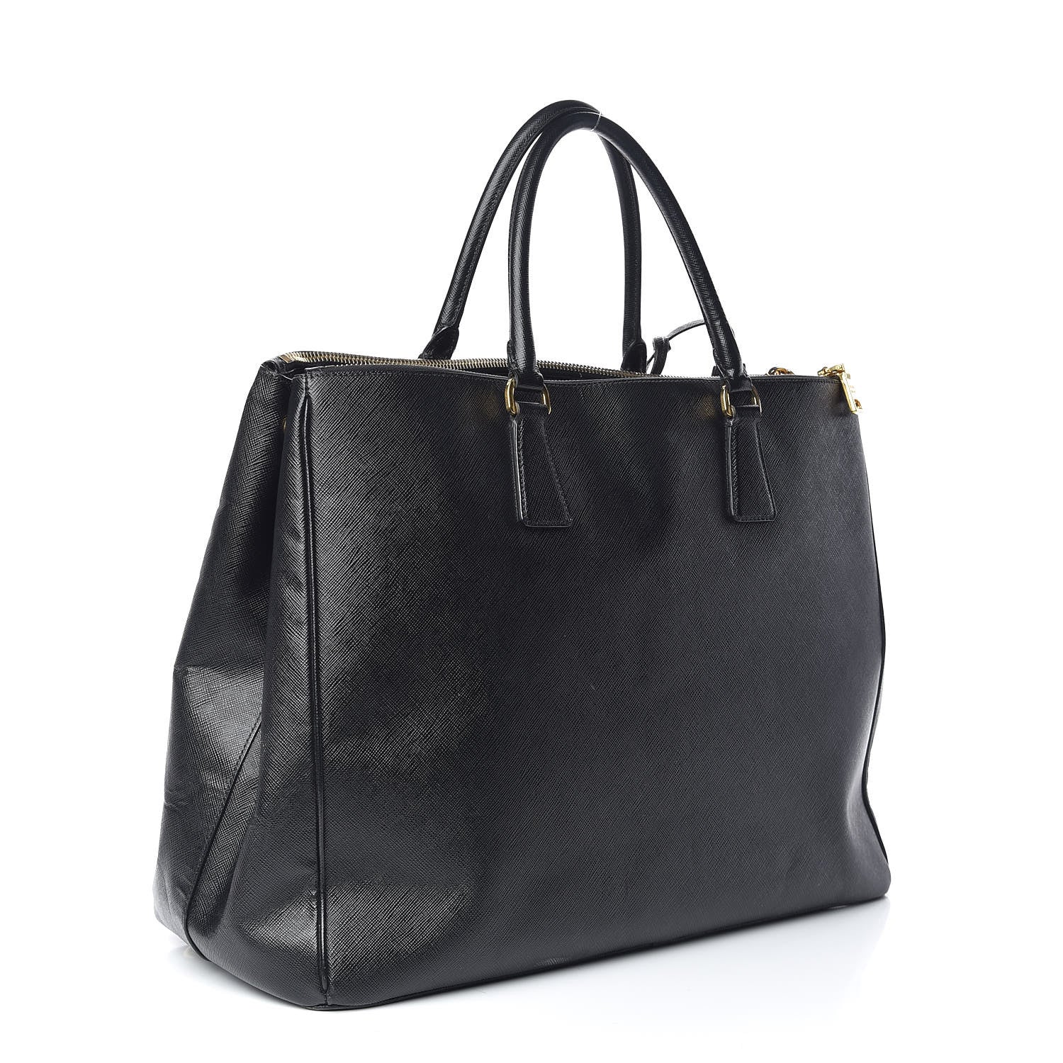 Prada Saffiano Lux Extra Large Galleria Double Zip Tote Black 3 of 16