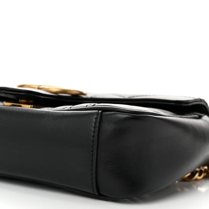Gucci Calfskin Matelasse Mini GG Marmont Shoulder Bag Black 10 of 10