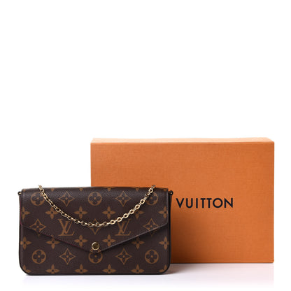Louis Vuitton Monogram Pochette Felicie Chain Wallet Fuchsia 11 of 11
