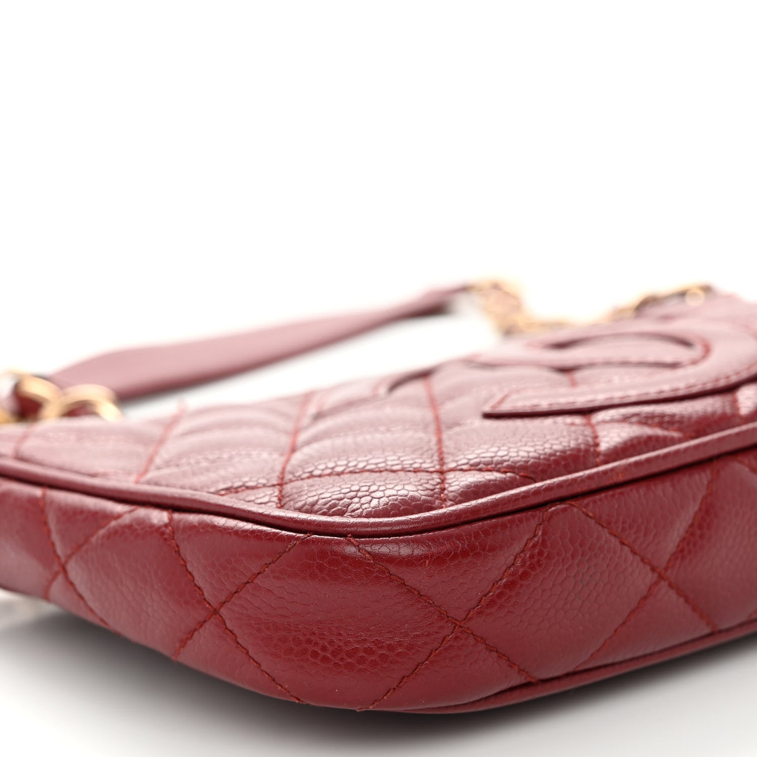 Chanel Caviar Quilted Timeless CC Shoulder Bag Red 9 of 13
