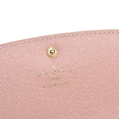 Louis Vuitton Damier Azur Emilie Wallet Rose Ballerine 5 of 7