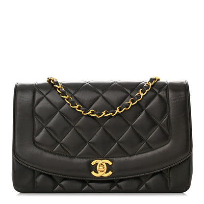 Chanel Lambskin Quilted Medium Single Flap Black 1 of 11