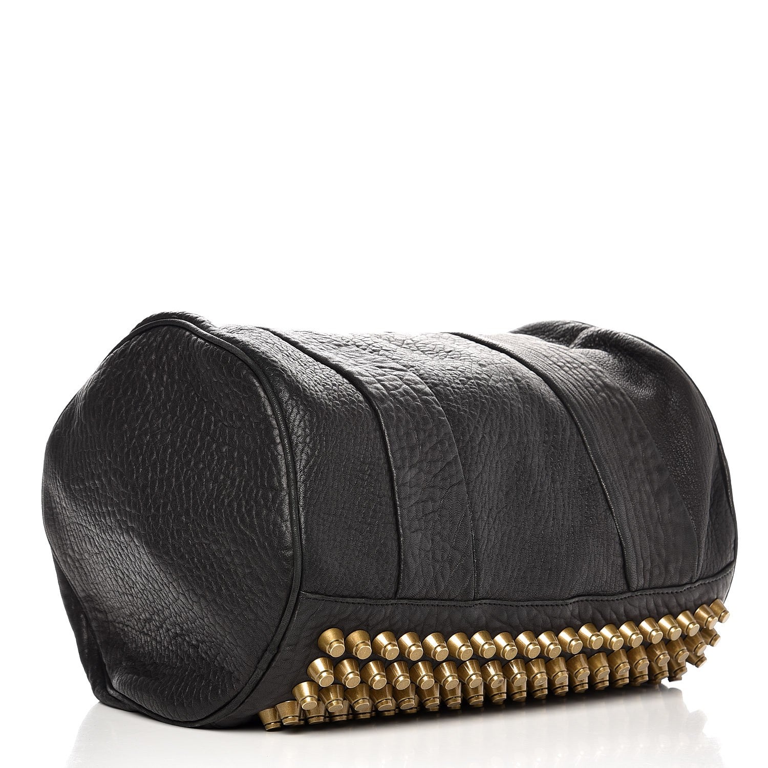 Alexander Wang Pebbled Lambskin Rocco Black Gold Hardware 4 of 13