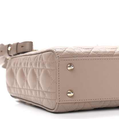Christian Dior Calfskin Cannage Small My ABCDior Lady Dior Beige 5 of 11