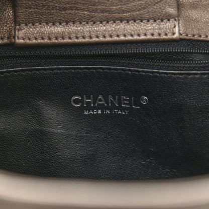 Chanel Metallic Deerskin Luxe Ligne Flap Bronze 6 of 12