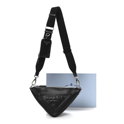 Prada Grace Lux Triangle Shoulder Bag Black 11 of 11