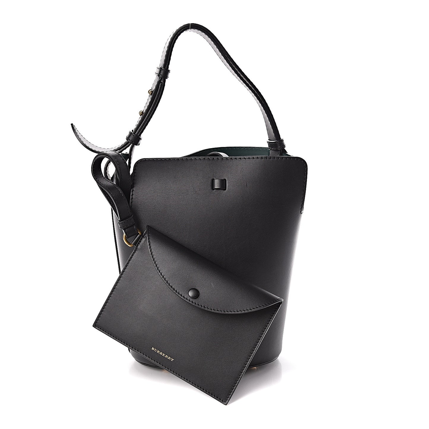 Supple Calfskin Small Bucket Black