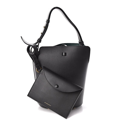 Burberry Supple Calfskin Small Bucket Black 3 of 11