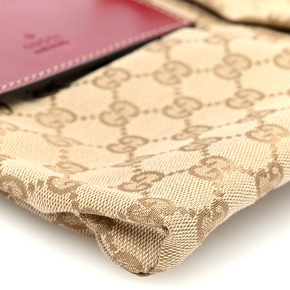 Gucci GG Monogram Double Pocket Belt Bag Red 9 of 10