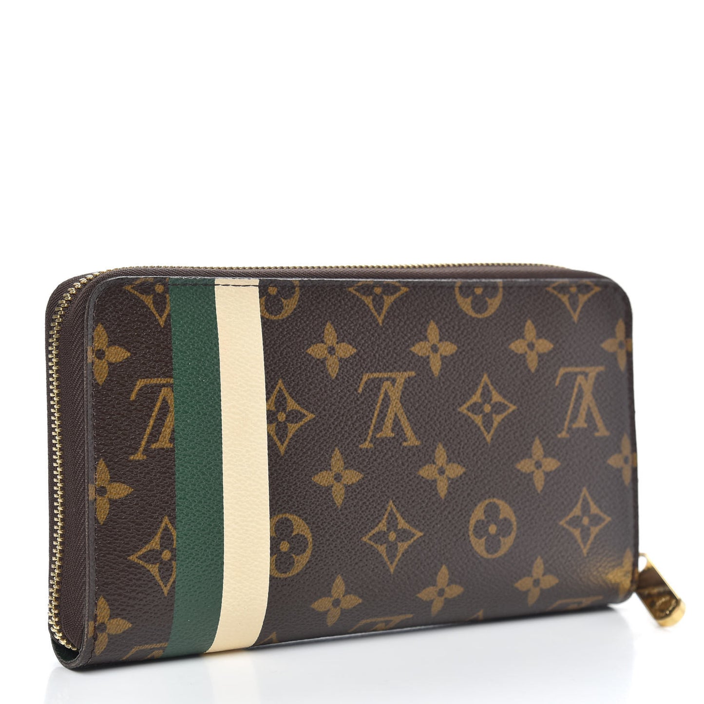 Monogram Groom Zippy Organizer Wallet Green