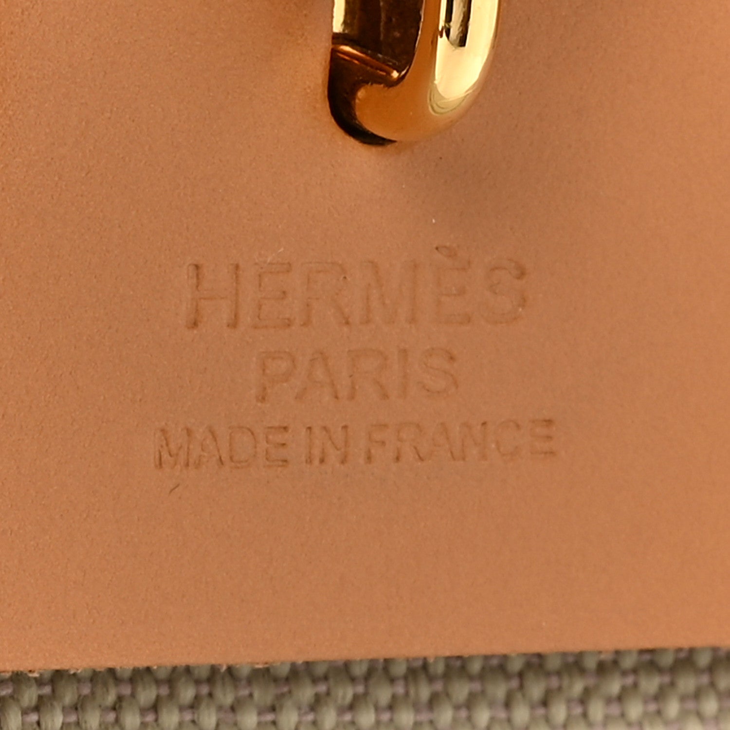 Hermes Vache Hunter Toile Herbag Zip 31 PM Trench Gold 8 of 11