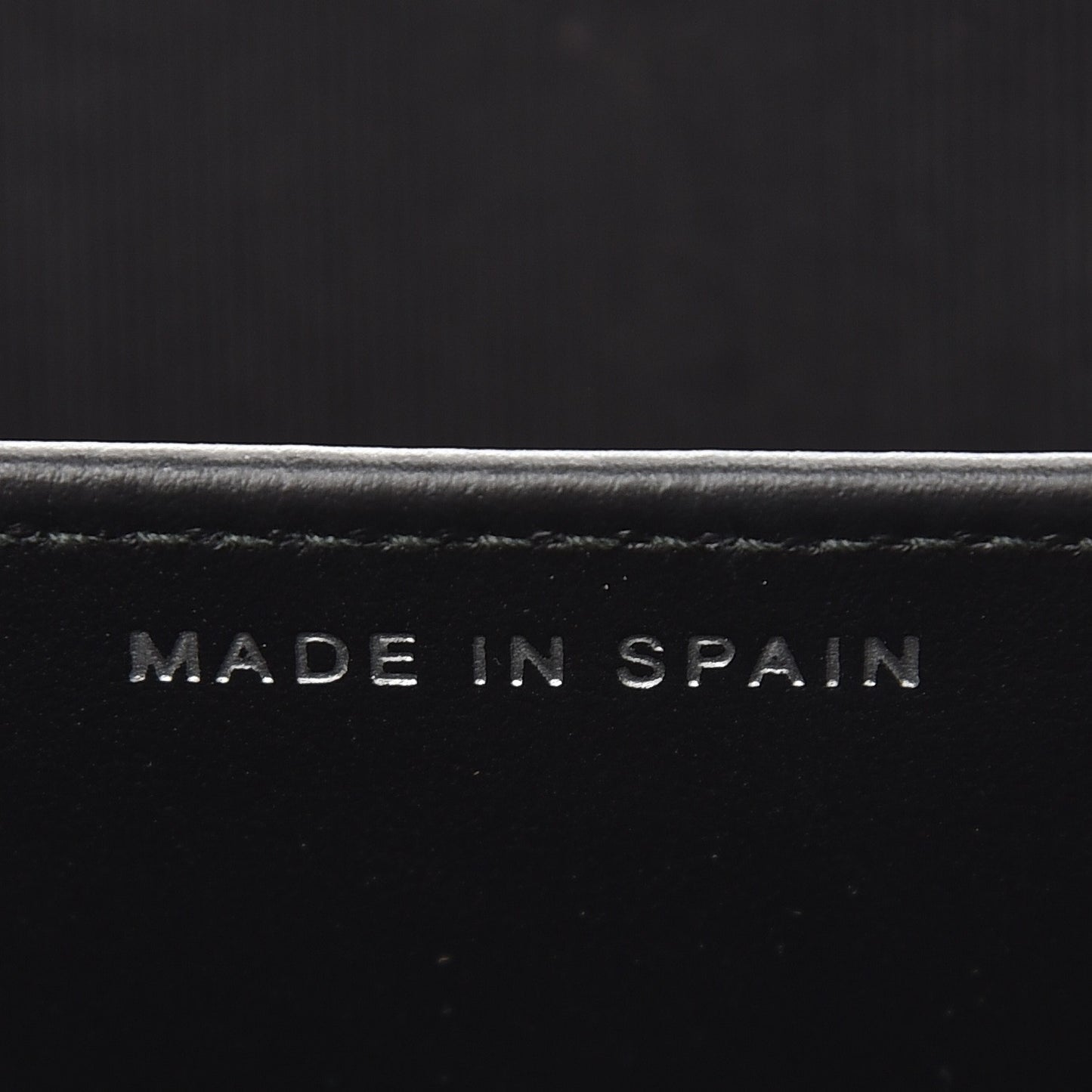 Crumpled Calfskin Quilted Card Holder So Black